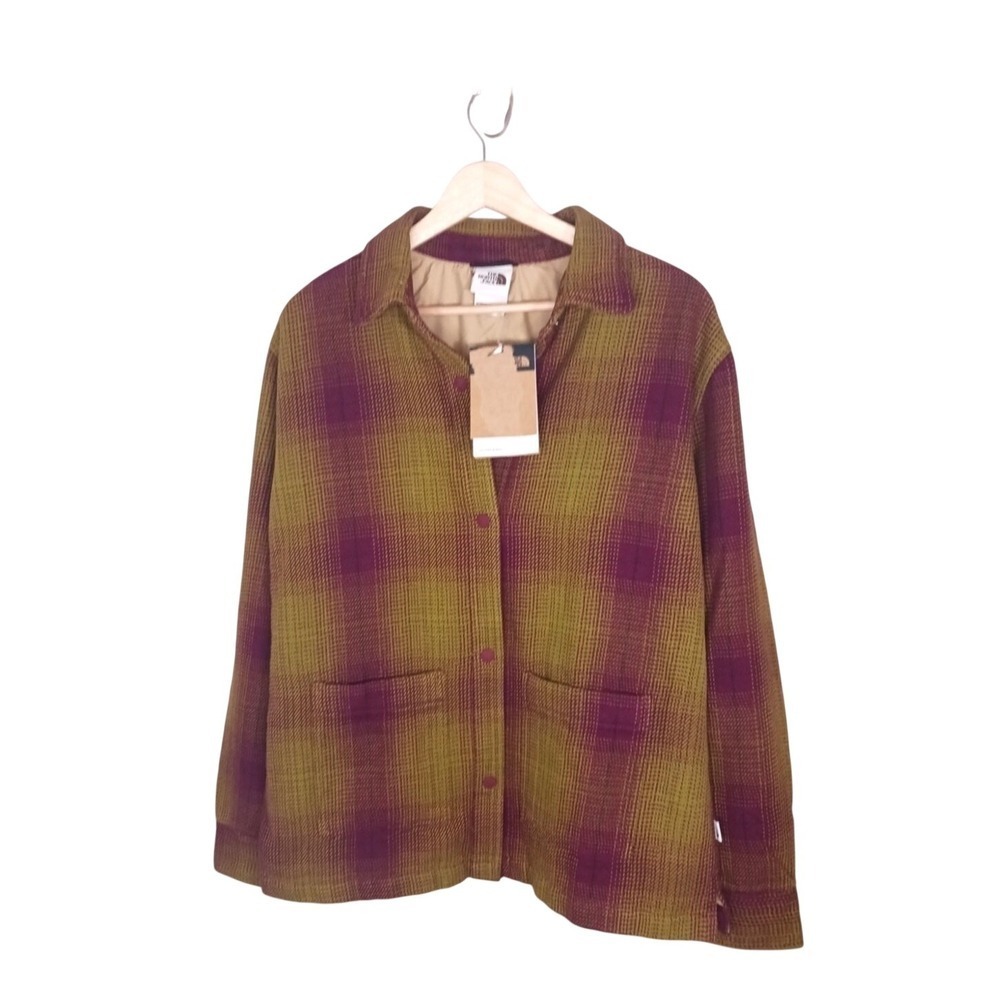 The North Face Plaid Shacket Womens Small Lined Barn Chore Jacket NWT